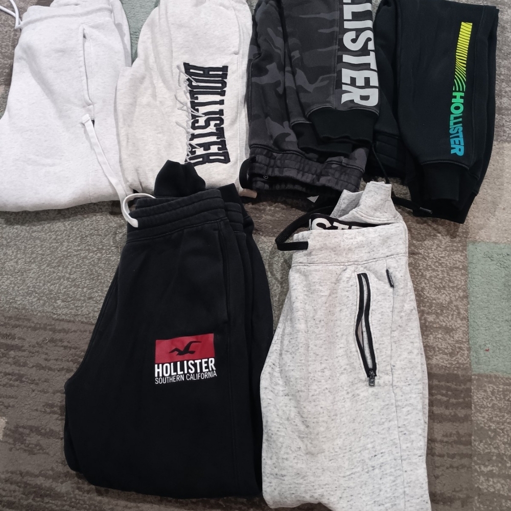 Hollister Kids Sweatpants - Black, Gray, and Camouflage